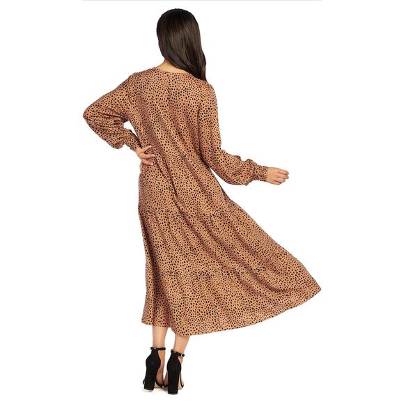 NWT Mud Pie Petal Tiered Women's Large Maxi Dress - Picture 7 of 9